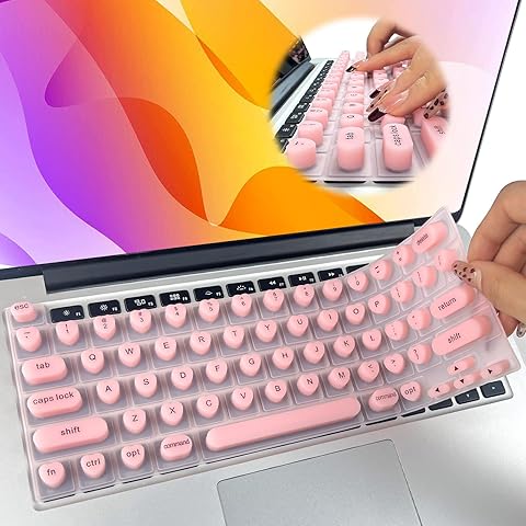 Funda de teclado para uñas largas, protector de teclado elevado de silicona para arte de uñas, escritura cómoda para uñas largas