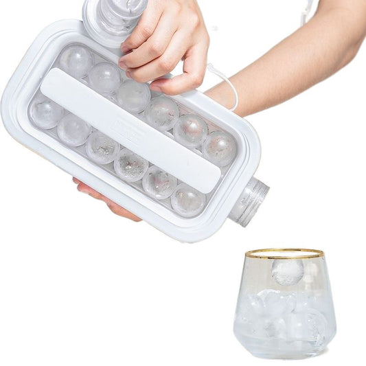 Botella Hielera Portátil 2 en 1 Molde para hacer Hielo en Cubos