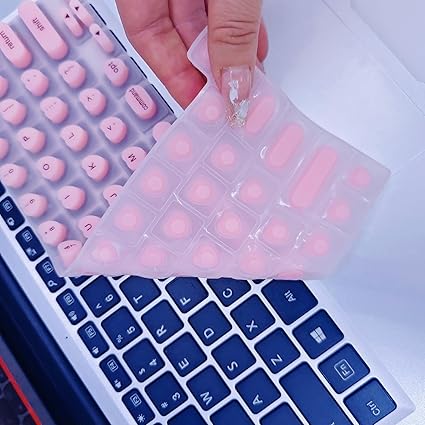 Funda de teclado para uñas largas, protector de teclado elevado de silicona para arte de uñas, escritura cómoda para uñas largas