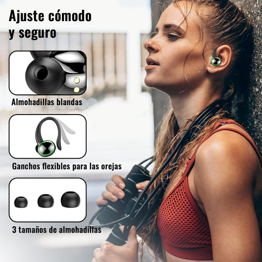 EARBUDS V5 CON CLIP SUJETADOR IDEAL PARA HACER DEPORTEEN ESPECIAL CORRER Y EL GYM