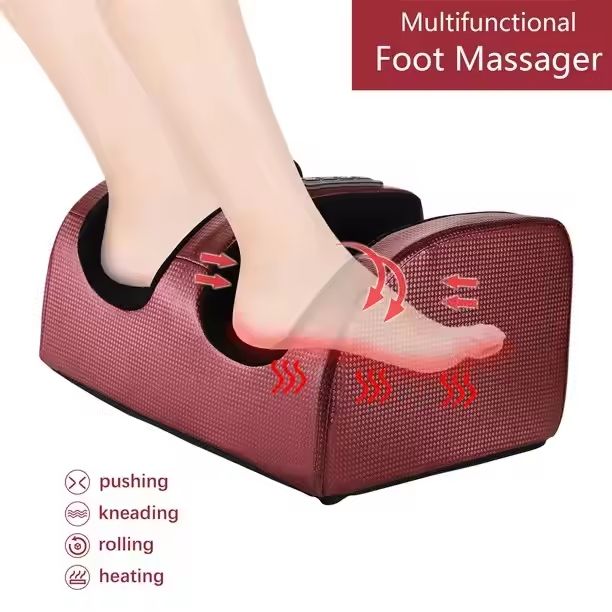 Nuevo Dispositivo de Relajación 2025, Masajeador de Pies Eléctrico Shiatsu con Calor para Spa de Pies, Máquina de Masaje para Pies y Piernas