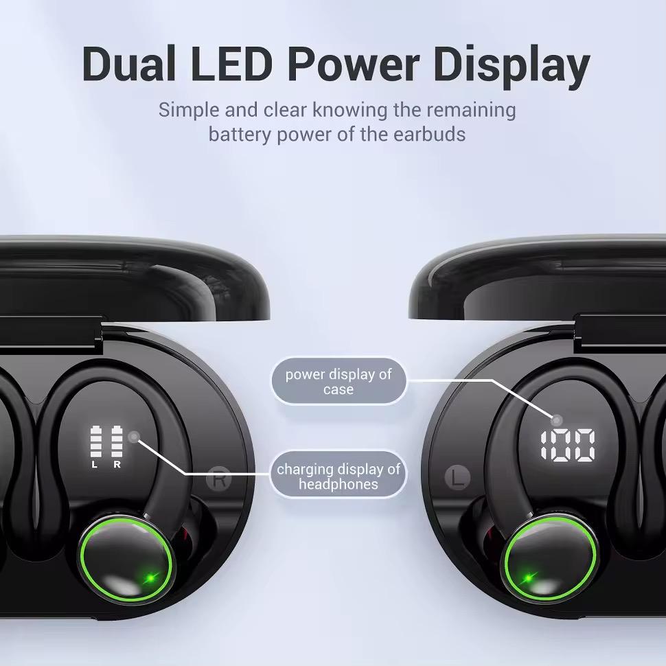 EARBUDS V5 CON CLIP SUJETADOR IDEAL PARA HACER DEPORTEEN ESPECIAL CORRER Y EL GYM