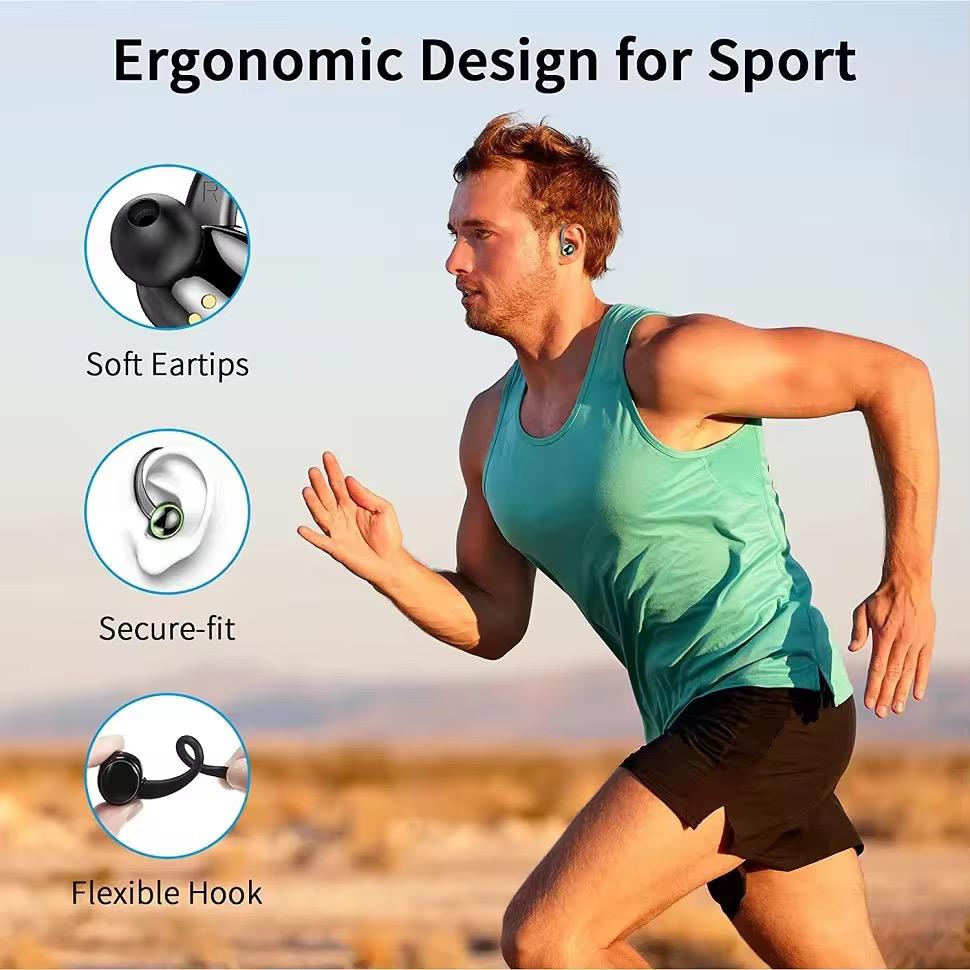 EARBUDS V5 CON CLIP SUJETADOR IDEAL PARA HACER DEPORTEEN ESPECIAL CORRER Y EL GYM